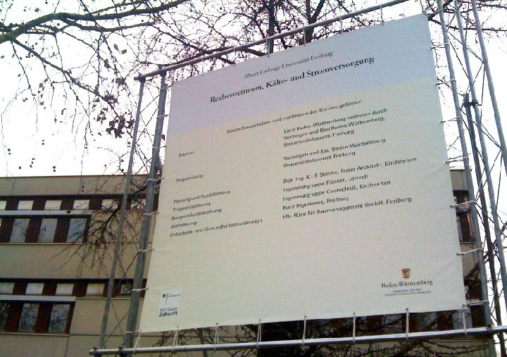 Bauarbeiten Schild