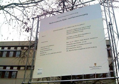 Bauarbeiten Schild